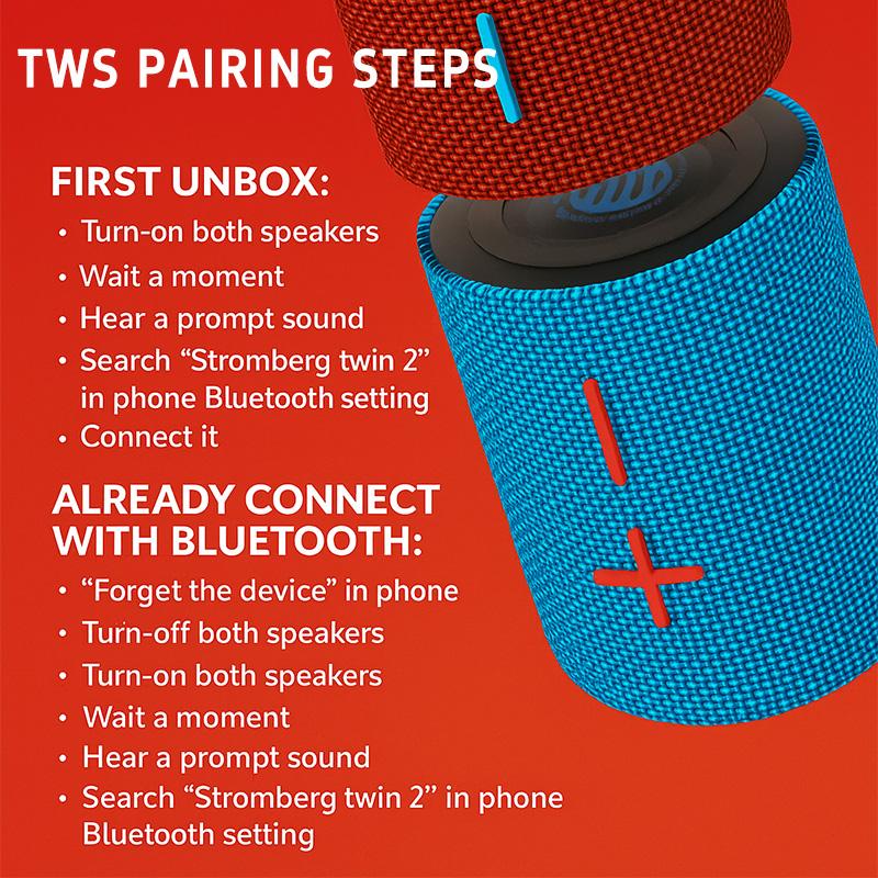 Stromberg - Bluetooth Magnetic Split Subwoofer Speaker