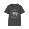 Sloth T-Shirt – “Not Fast Not Furious” Relaxed Animal Graphic Tee
