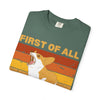 Corgi 'First of All I'm Delight' Retro Graphic T-Shirt