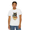 Cat Ramen T-Shirt — Cute Black Cat Slurping Ramen Graphic Tee