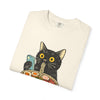 Cat Ramen T-Shirt — Cute Black Cat Slurping Ramen Graphic Tee