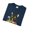 Cat Ramen T-Shirt — Cute Black Cat Slurping Ramen Graphic Tee