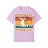 Corgi 'First of All I'm Delight' Retro Graphic T-Shirt