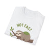 Sloth T-Shirt – “Not Fast Not Furious” Relaxed Animal Graphic Tee