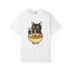Cat Ramen T-Shirt — Cute Black Cat Slurping Ramen Graphic Tee