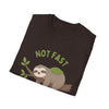 Sloth T-Shirt – “Not Fast Not Furious” Relaxed Animal Graphic Tee