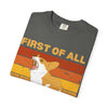 Corgi 'First of All I'm Delight' Retro Graphic T-Shirt