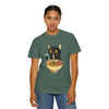 Cat Ramen T-Shirt — Cute Black Cat Slurping Ramen Graphic Tee