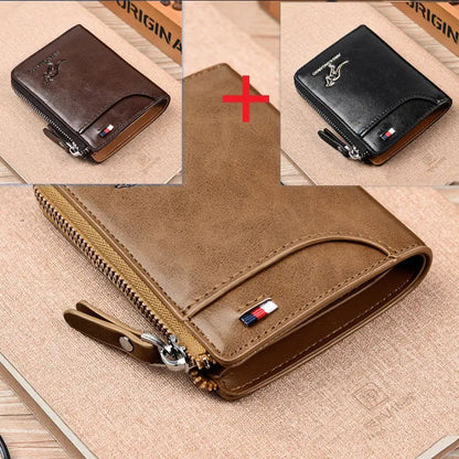 Aiks Kangaroo RFID Anti-Theft PU Leather Wallet