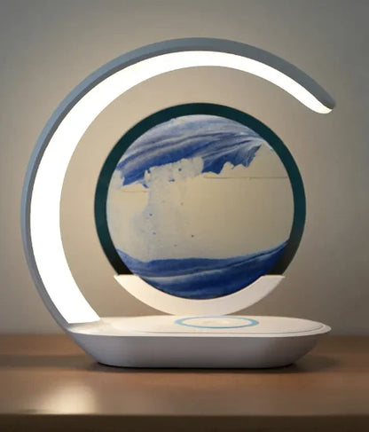 Wireless Charger Sand Art Lamp