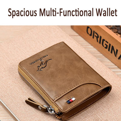 Aiks Kangaroo RFID Anti-Theft PU Leather Wallet