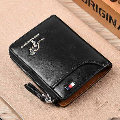 Aiks Kangaroo RFID Anti-Theft PU Leather Wallet